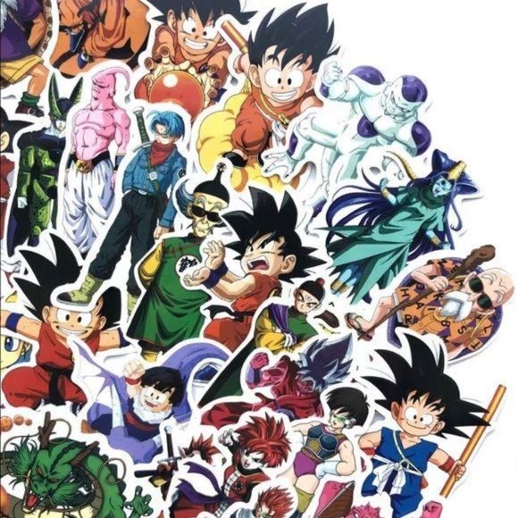 Dragon Ball Z Party Birthday Stickers Gift 100Pc - Picture 7 of 7